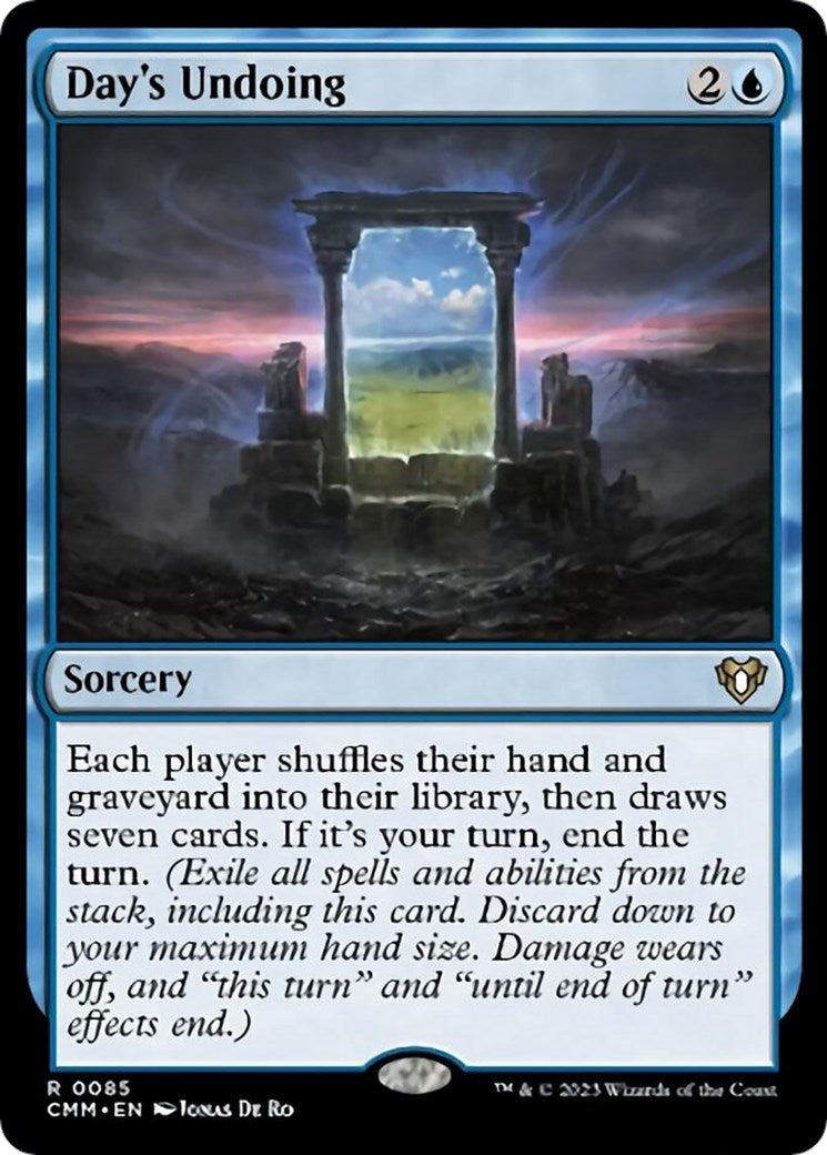 Image for Day's Undoing (85) (CMM) - Magic: The Gathering
