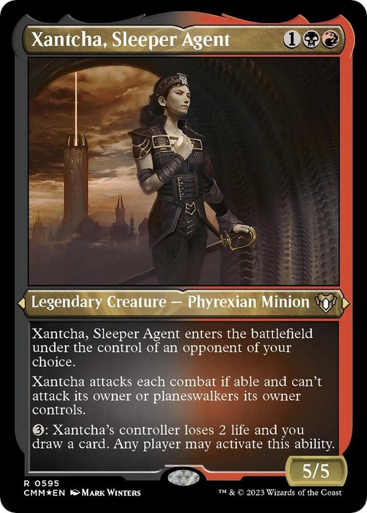 Image for Xantcha, Sleeper Agent (Foil Etched) (595) (CMM) - Magic: The Gathering