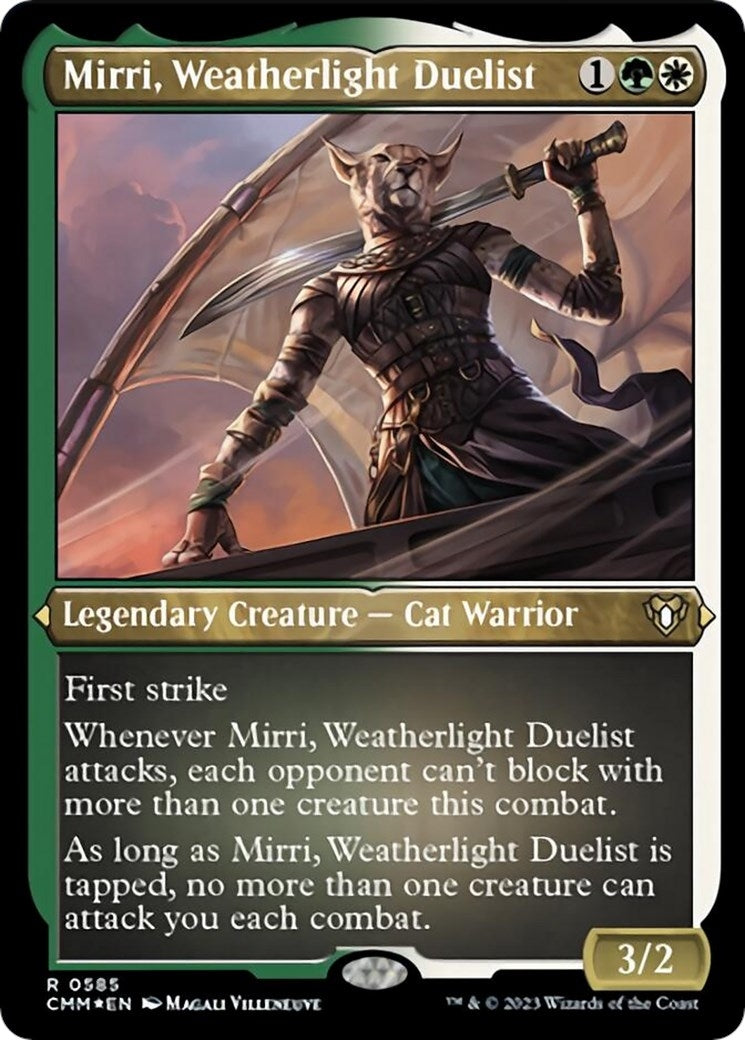 Image for Mirri, Weatherlight Duelist (Foil Etched) (585) (CMM) - Magic: The Gathering