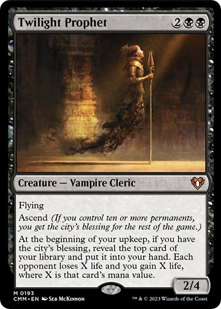 Image for Twilight Prophet (193) (CMM) - Magic: The Gathering