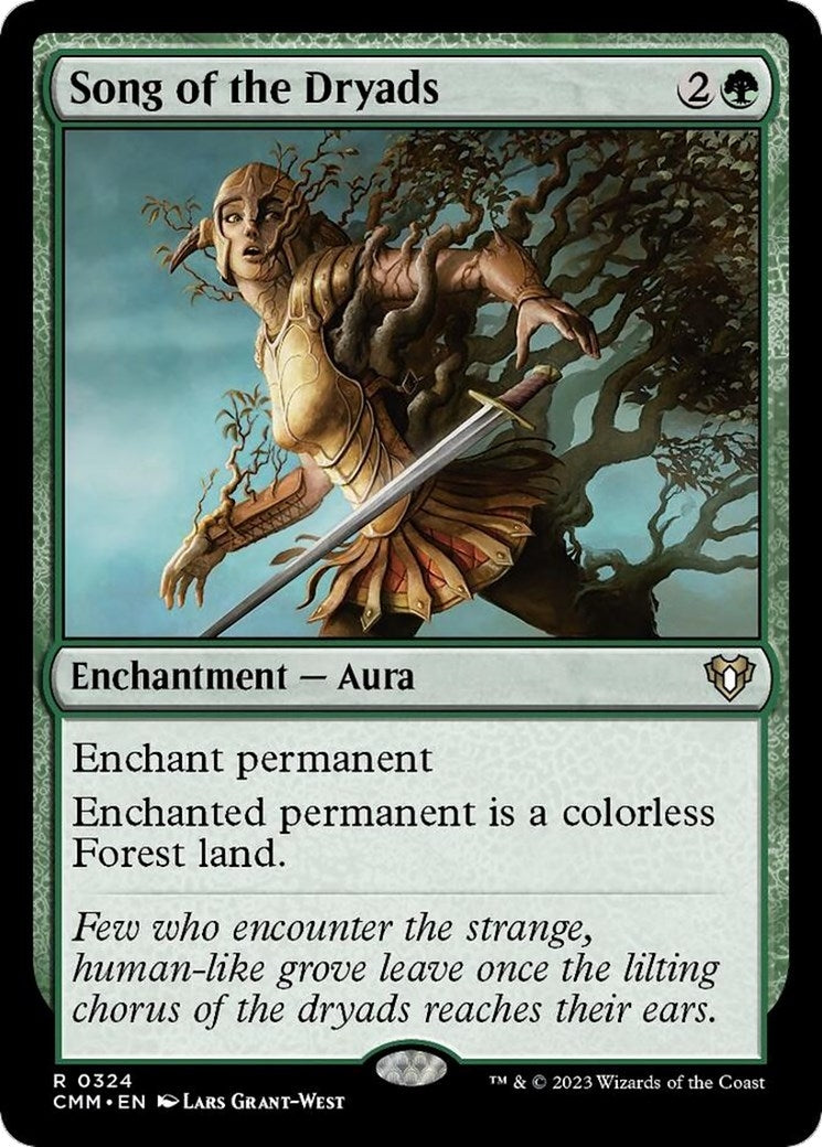 Image for Song of the Dryads (324) (CMM) - Magic: The Gathering