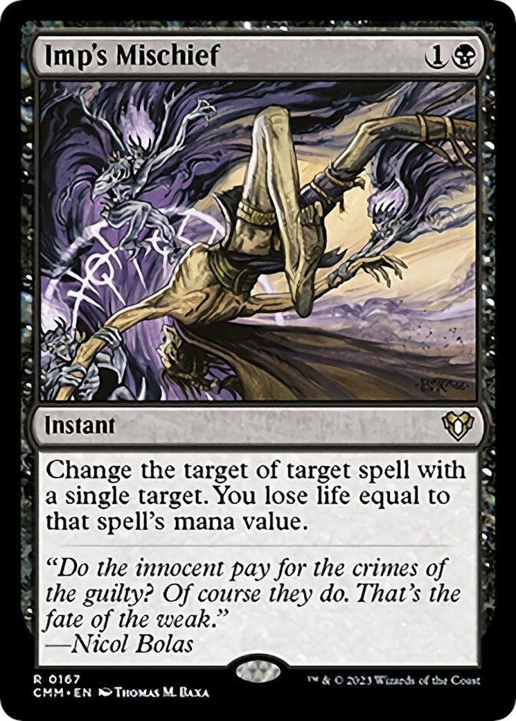 Image for Imp's Mischief (167) (CMM) - Magic: The Gathering