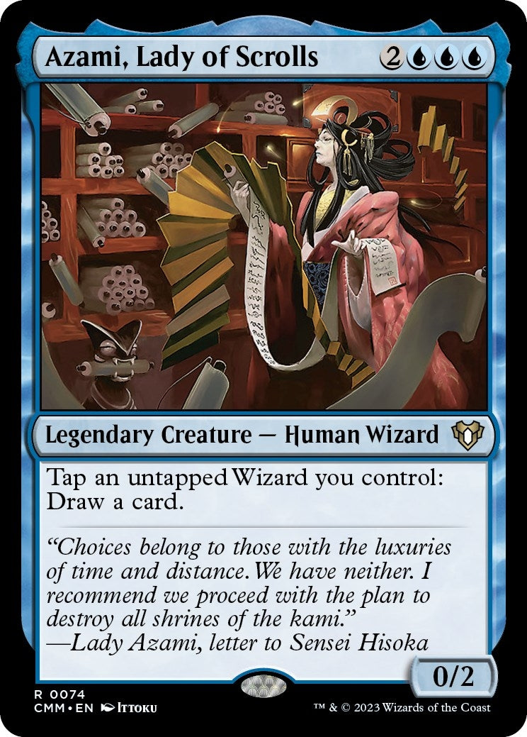 Image for Azami, Lady of Scrolls (74) (CMM) - Magic: The Gathering