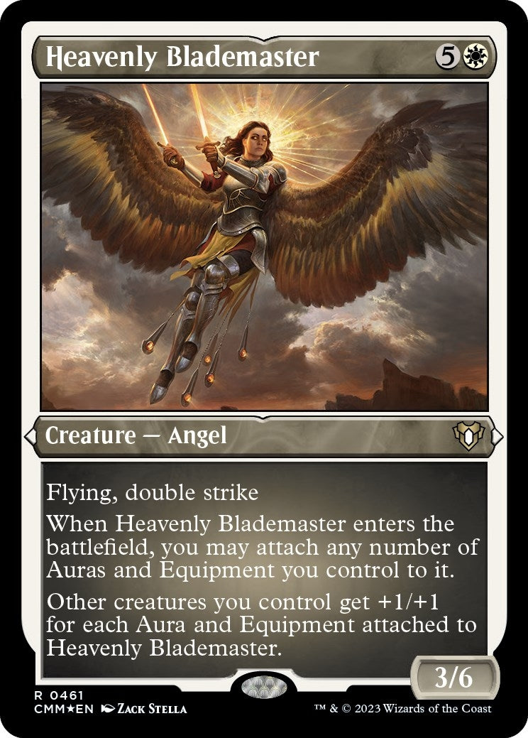 Image for Heavenly Blademaster (Foil Etched) (461) (CMM) - Magic: The Gathering