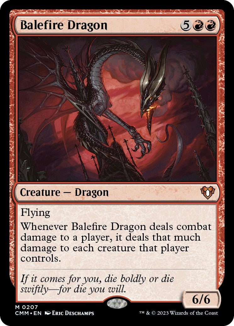 Image for Balefire Dragon (207) (CMM) - Magic: The Gathering