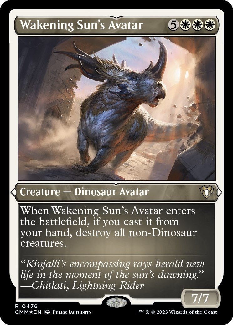 Image for Wakening Sun's Avatar (Foil Etched) (476) (CMM) - Magic: The Gathering