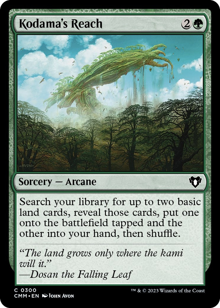 Image for Kodama's Reach (300) (CMM) - Magic: The Gathering