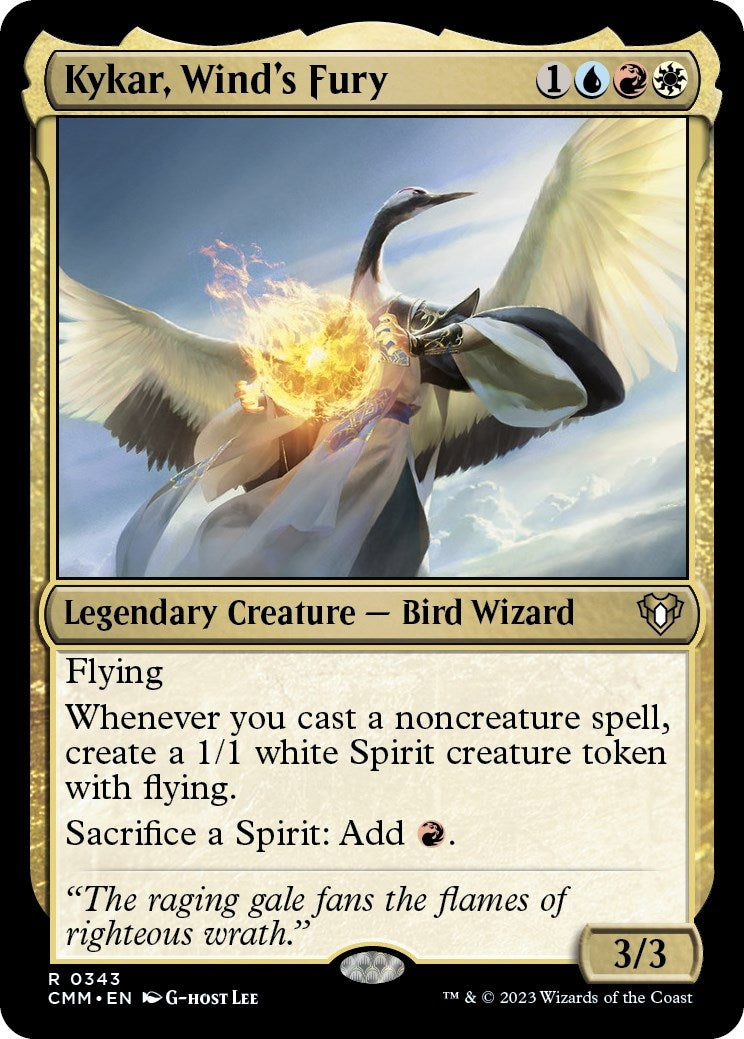 Image for Kykar, Wind's Fury (343) (CMM) - Magic: The Gathering