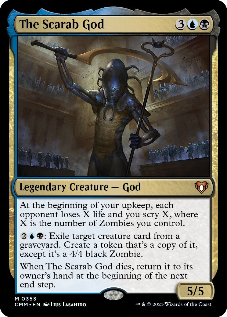 Image for The Scarab God (353) (CMM) - Magic: The Gathering