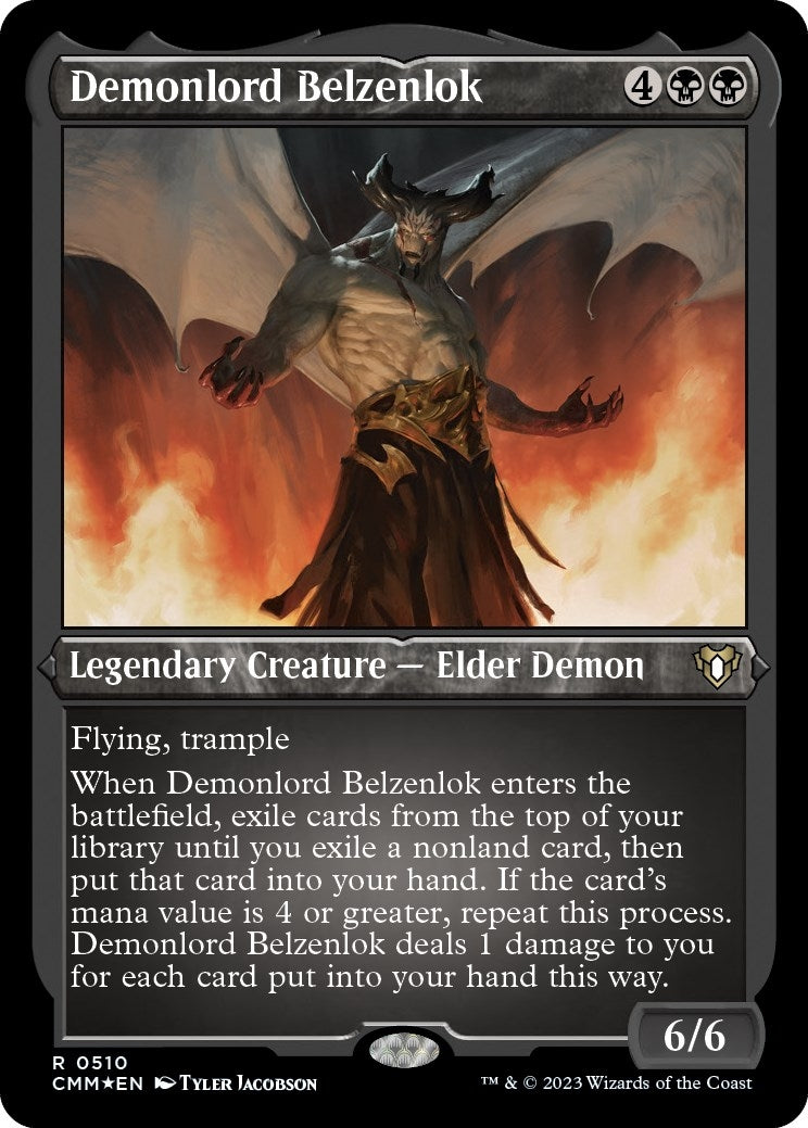 Image for Demonlord Belzenlok (Foil Etched) (510) (CMM) - Magic: The Gathering