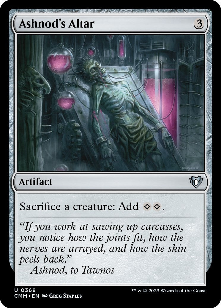Image for Ashnod's Altar (368) (CMM) - Magic: The Gathering