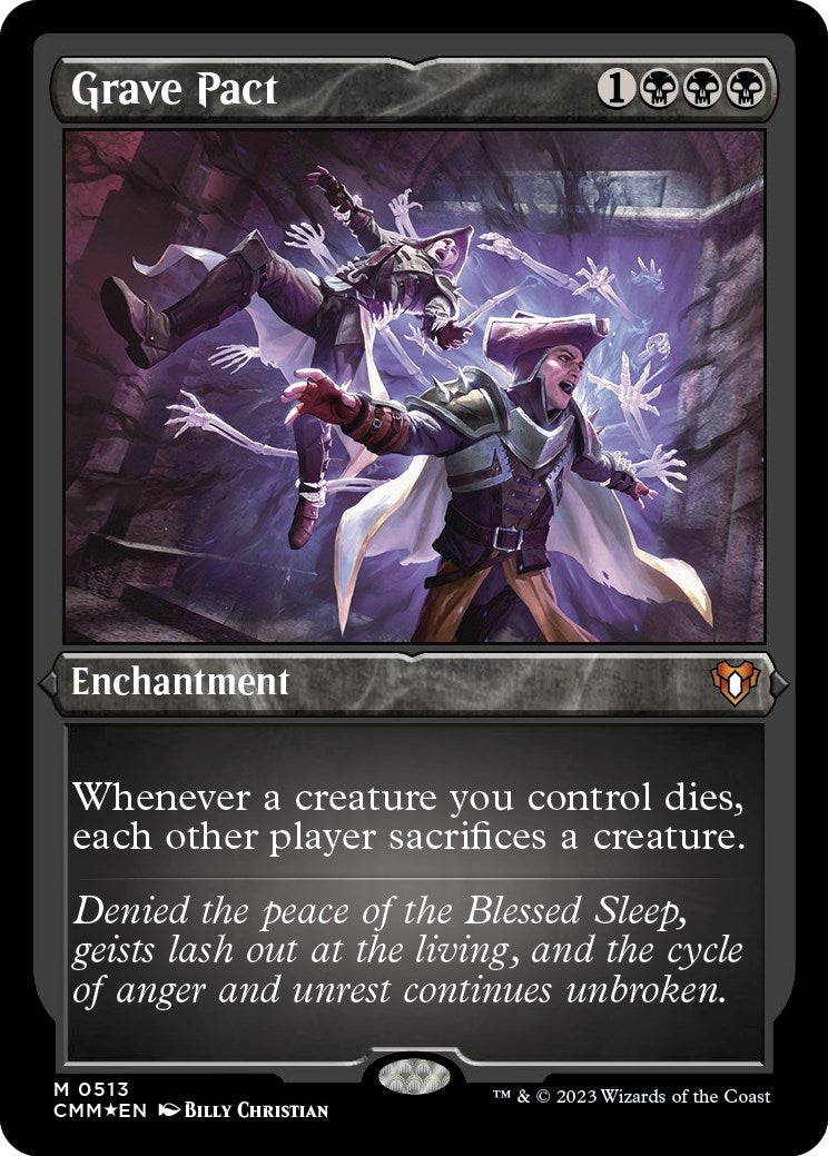 Image for Grave Pact (Foil Etched) (513) (CMM) - Magic: The Gathering