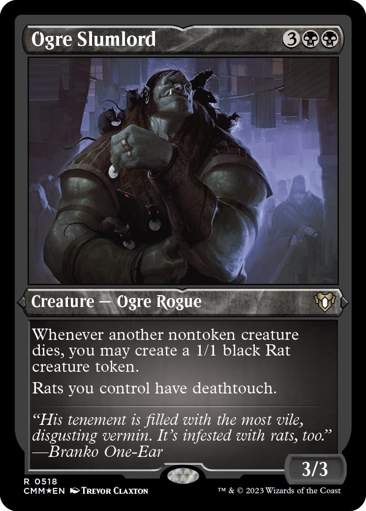 Image for Ogre Slumlord (Foil Etched) (518) (CMM) - Magic: The Gathering