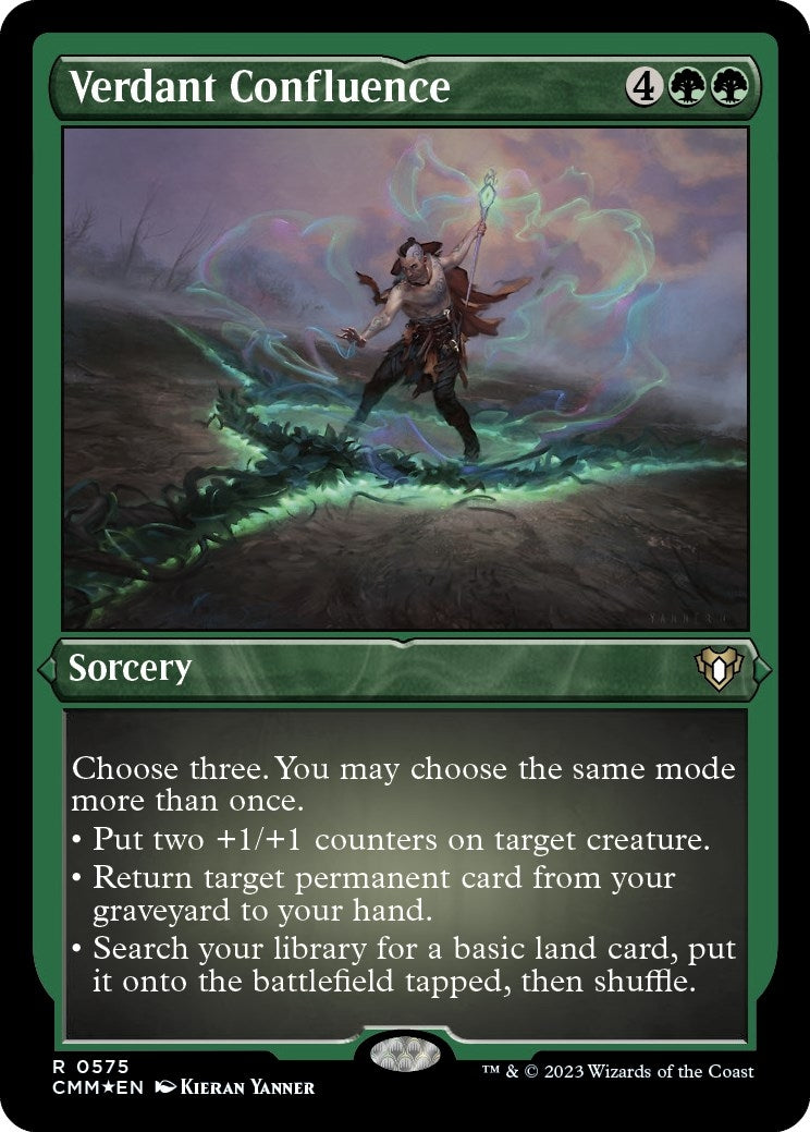 Image for Verdant Confluence (Foil Etched) (575) (CMM) - Magic: The Gathering