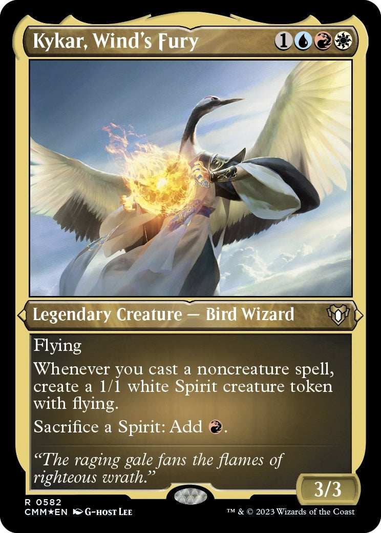 Image for Kykar, Wind's Fury (Foil Etched) (582) (CMM) - Magic: The Gathering