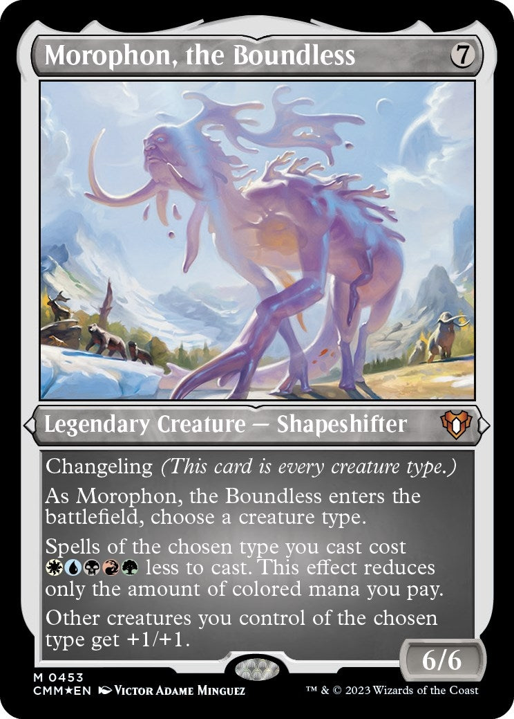 Image for Morophon, the Boundless (Foil Etched) (453) (CMM) - Magic: The Gathering