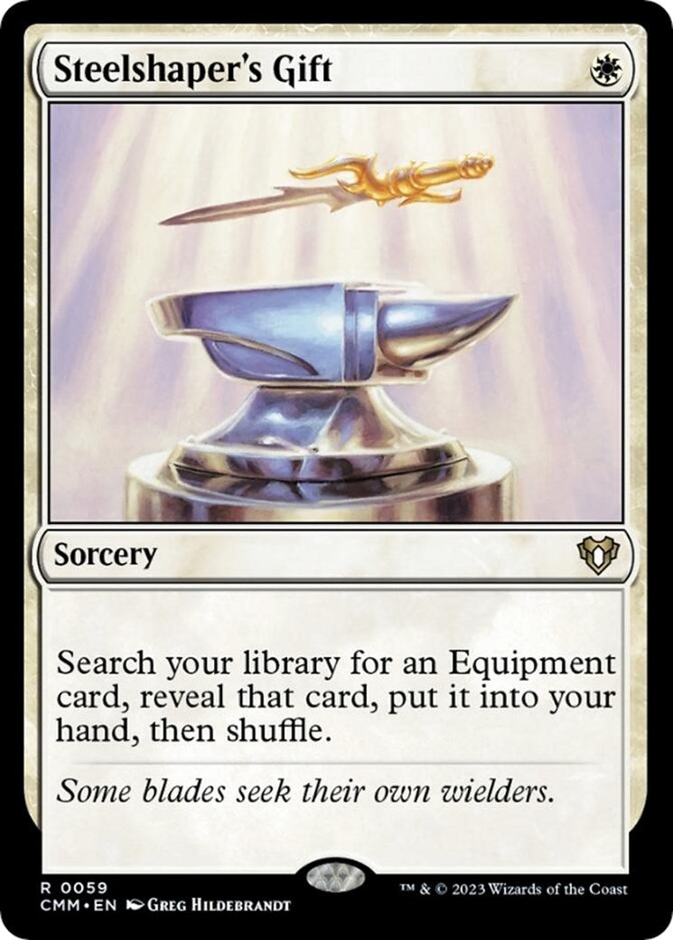 Image for Steelshaper's Gift (59) (CMM) - Magic: The Gathering