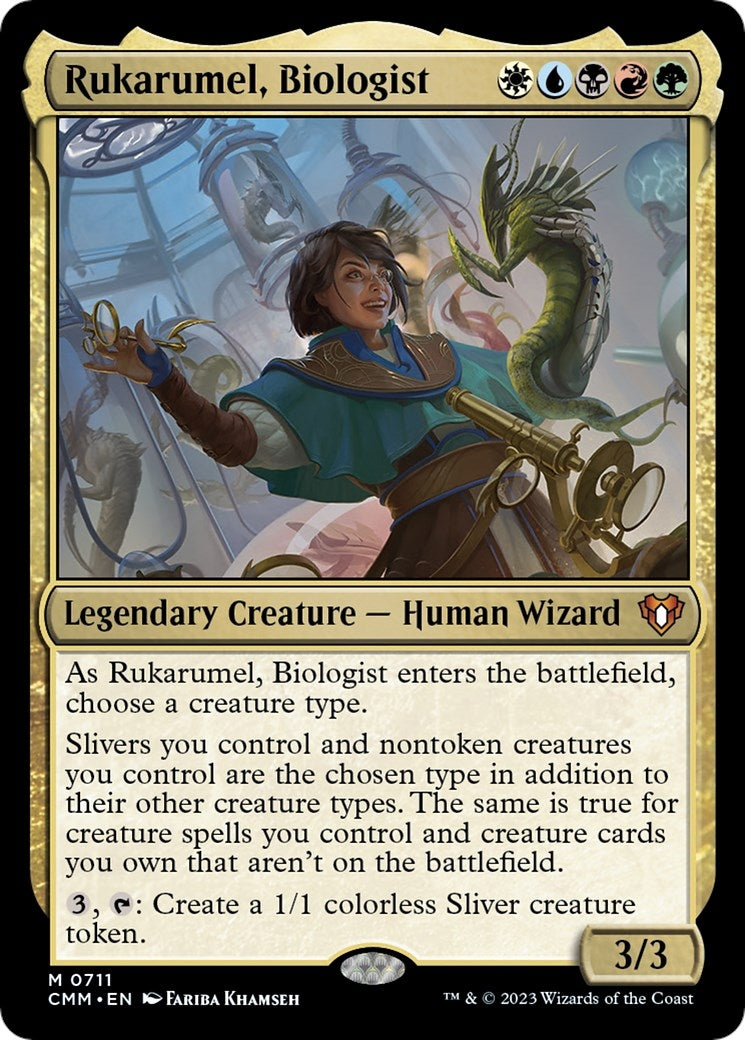 Image for Rukarumel, Biologist (711) (CMM) - Magic: The Gathering