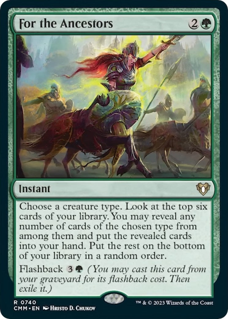 Image for For the Ancestors (740) (CMM) - Magic: The Gathering