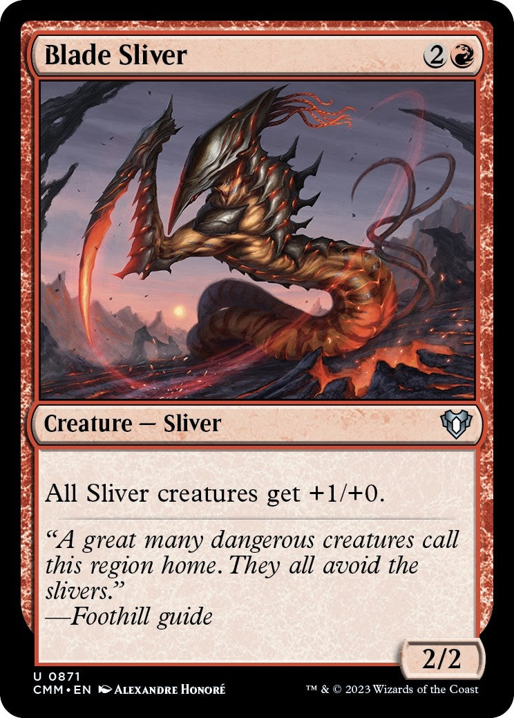 Image for Blade Sliver (871) (CMM) - Magic: The Gathering