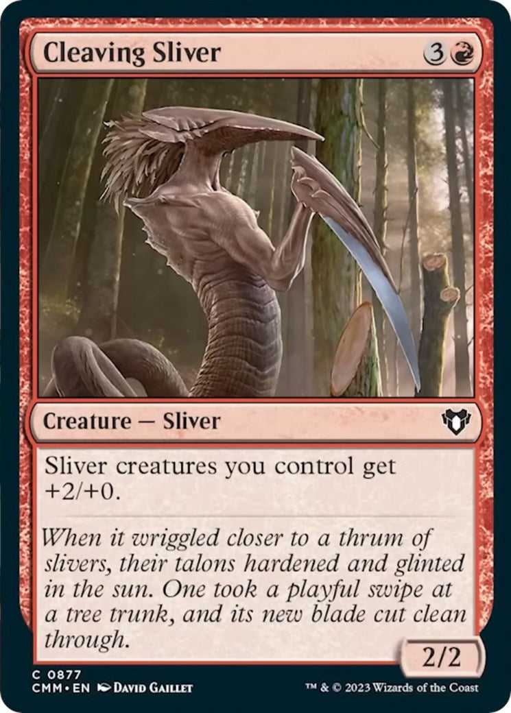 Image for Cleaving Sliver (877) (CMM) - Magic: The Gathering