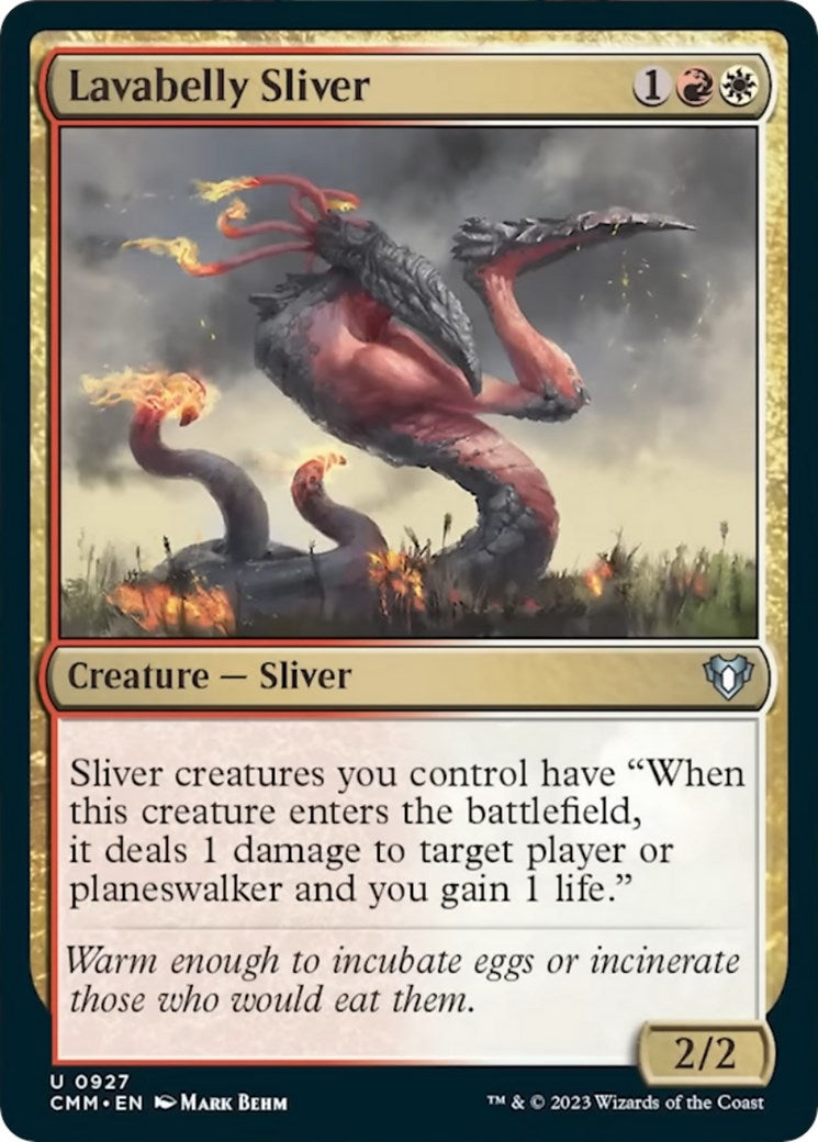 Image for Lavabelly Sliver (927) (CMM) - Magic: The Gathering