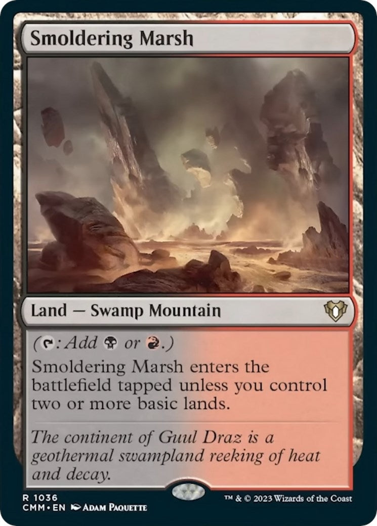 Image for Smoldering Marsh (1036) (CMM) - Magic: The Gathering