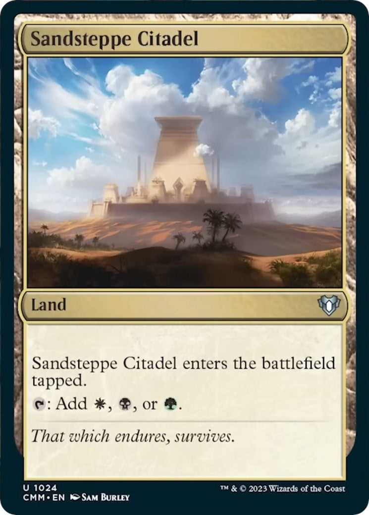Image for Sandsteppe Citadel (1024) (CMM) - Magic: The Gathering