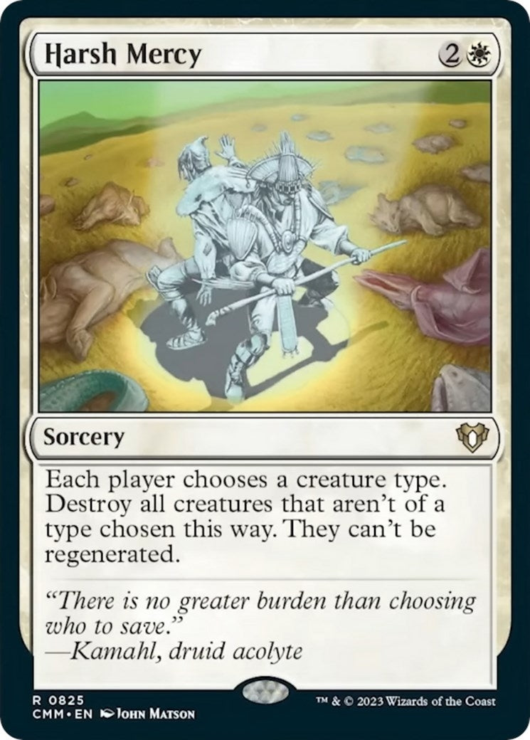Image for Harsh Mercy (825) (CMM) - Magic: The Gathering