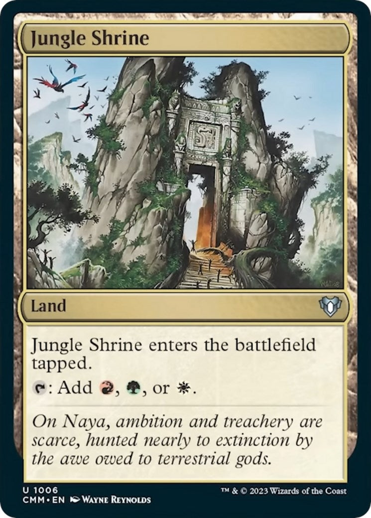 Image for Jungle Shrine (1006) (CMM) - Magic: The Gathering