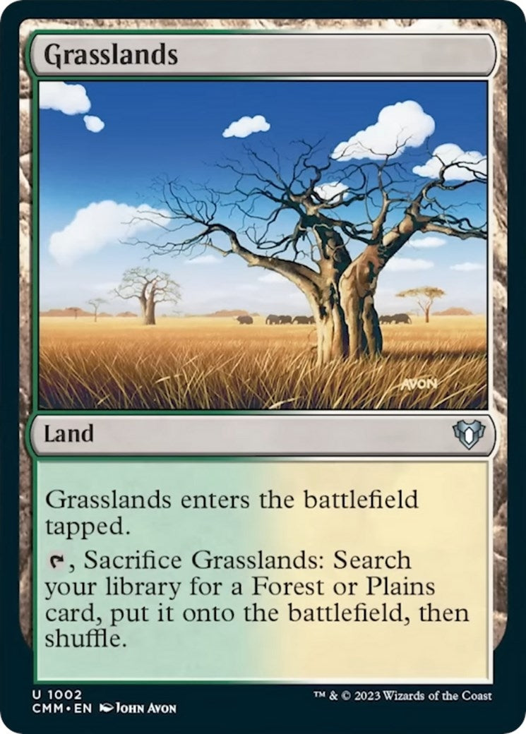 Image for Grasslands (1002) (CMM) - Magic: The Gathering