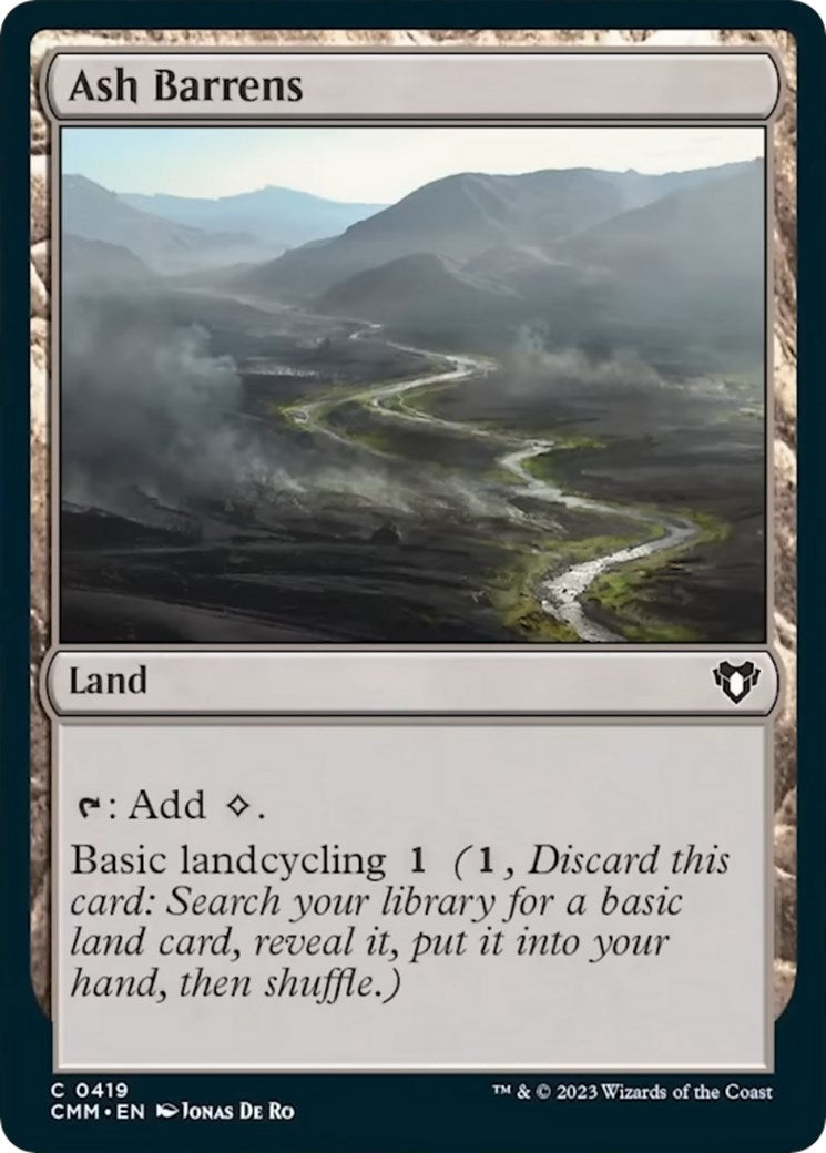 Image for Ash Barrens (419) (CMM) - Magic: The Gathering