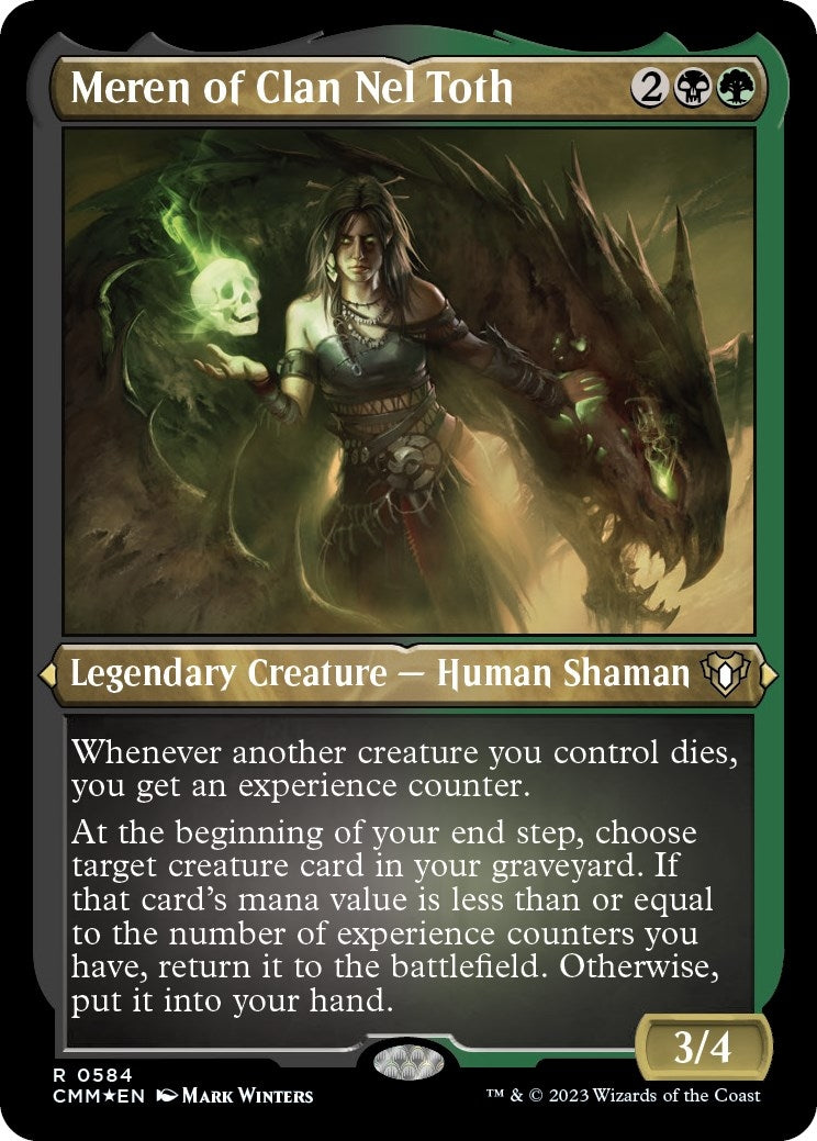 Image for Meren of Clan Nel Toth (Foil Etched) (584) (CMM) - Magic: The Gathering