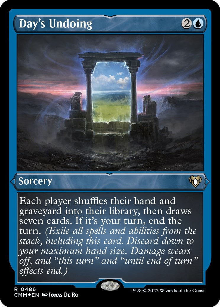 Image for Day's Undoing (Foil Etched) (486) (CMM) - Magic: The Gathering