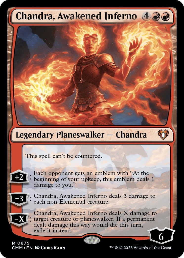 Image for Chandra, Awakened Inferno (875) (CMM) - Magic: The Gathering