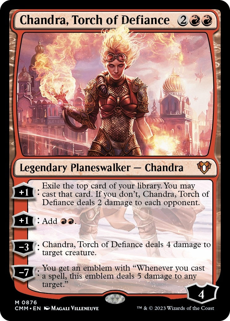 Image for Chandra, Torch of Defiance (876) (CMM) - Magic: The Gathering