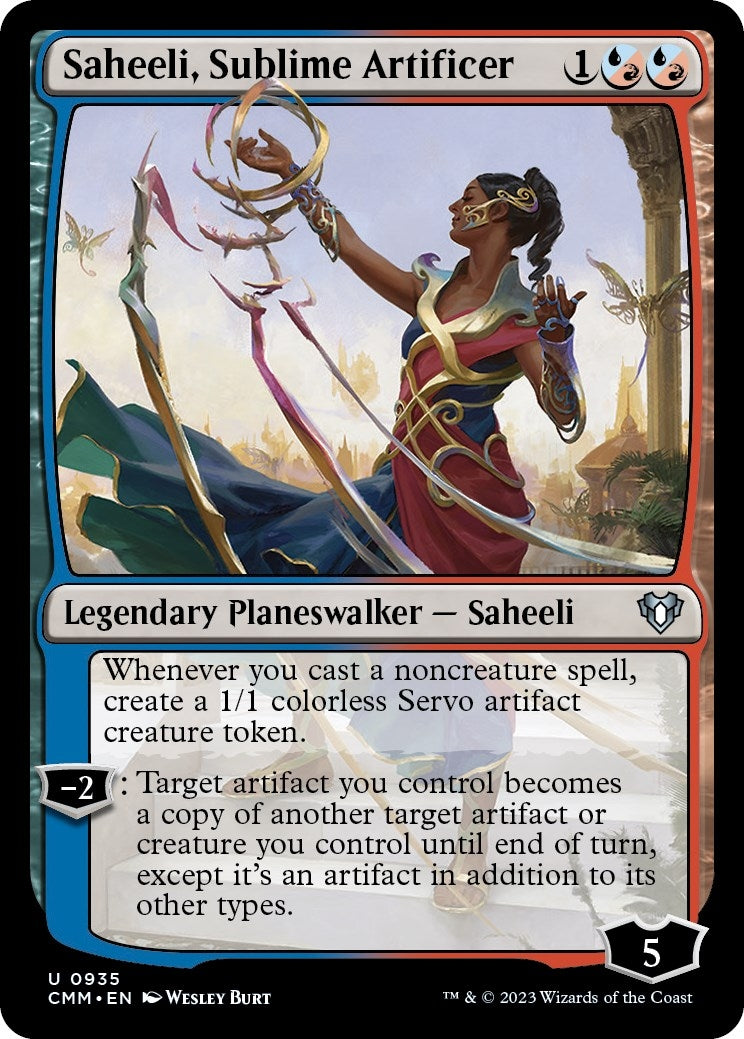 Image for Saheeli, Sublime Artificer (935) (CMM) - Magic: The Gathering