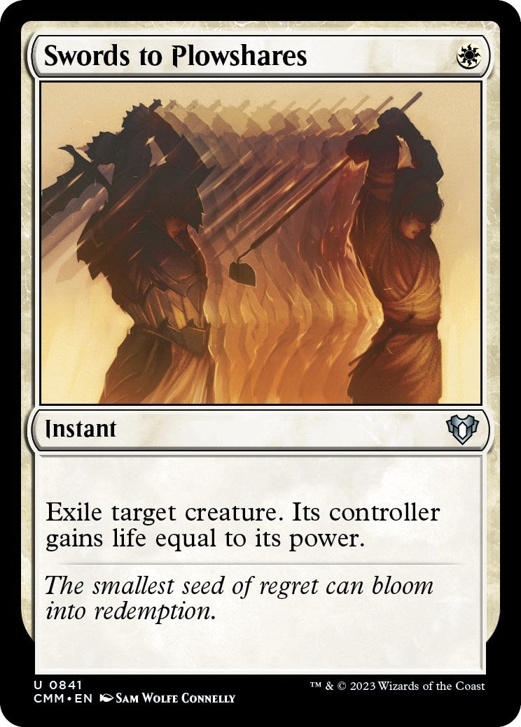 Image for Swords to Plowshares (841) (CMM) - Magic: The Gathering
