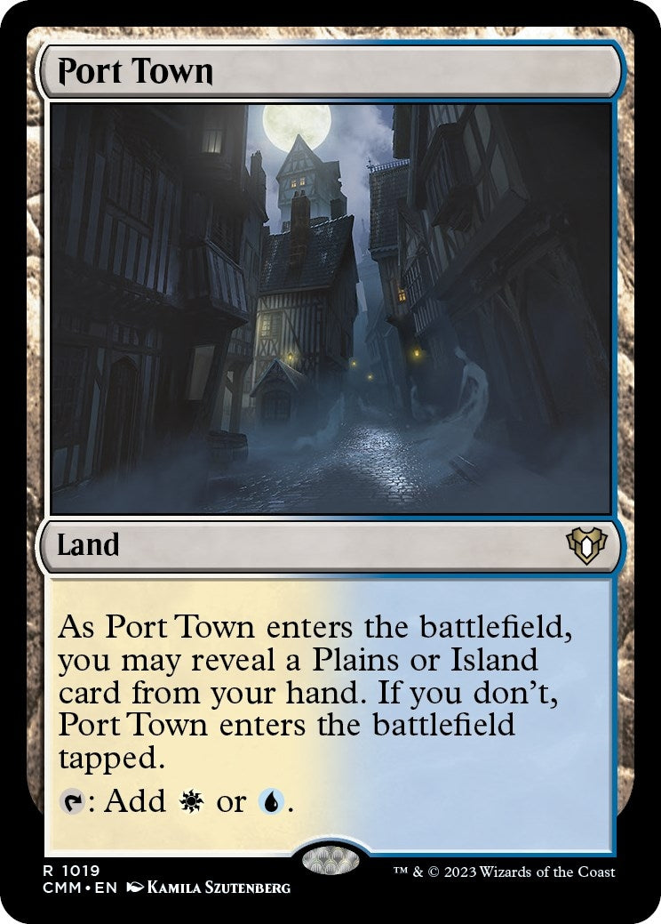 Image for Port Town (1019) (CMM) - Magic: The Gathering
