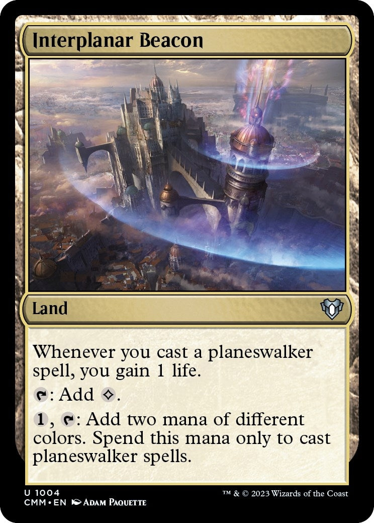 Image for Interplanar Beacon (1004) (CMM) - Magic: The Gathering