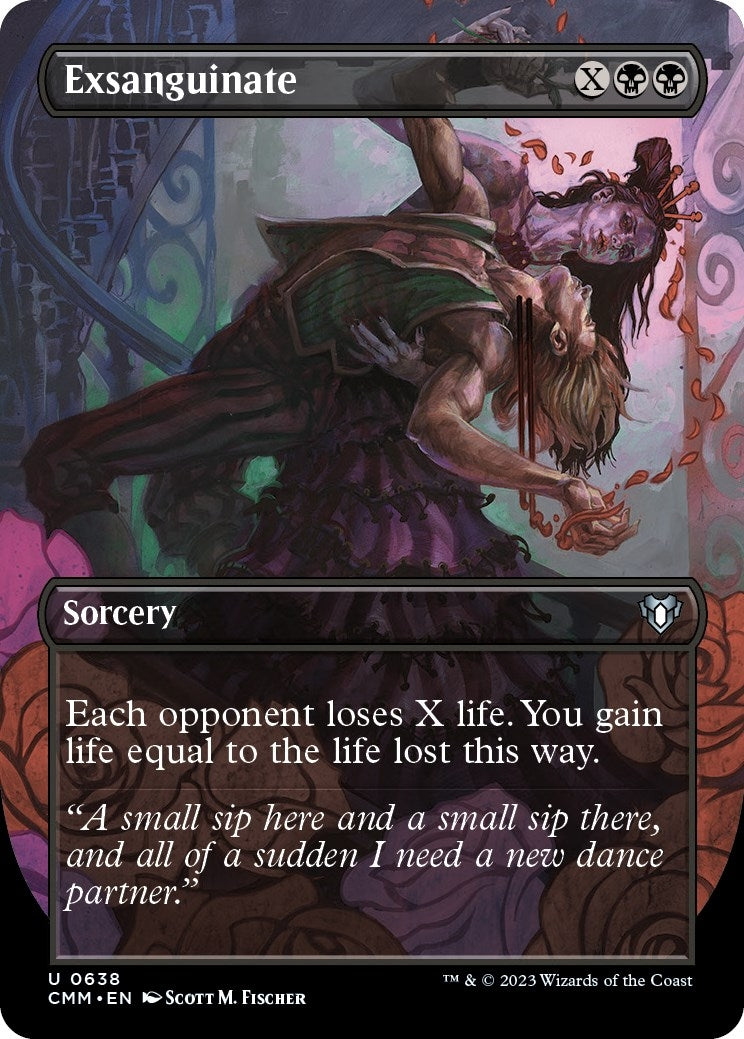 Image for Exsanguinate (Borderless) (638) (CMM) - Magic: The Gathering