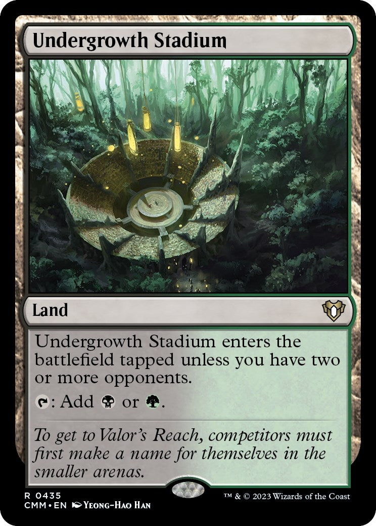 Image for Undergrowth Stadium (435) (CMM) - Magic: The Gathering