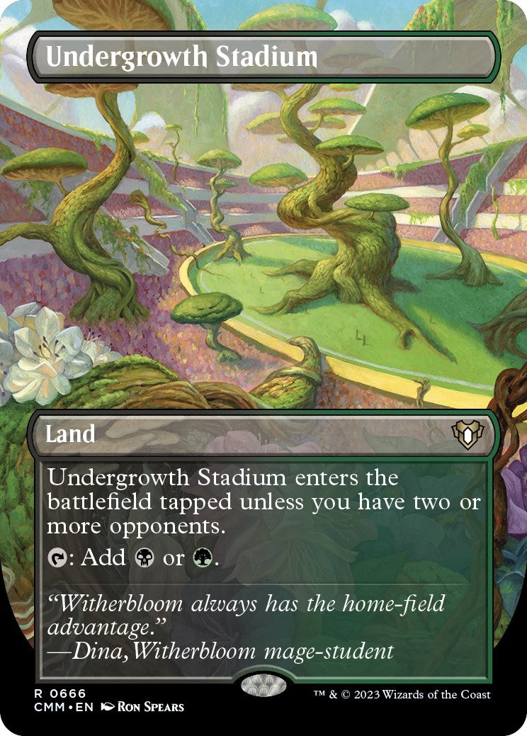 Image for Undergrowth Stadium (Borderless) (666) (CMM) - Magic: The Gathering