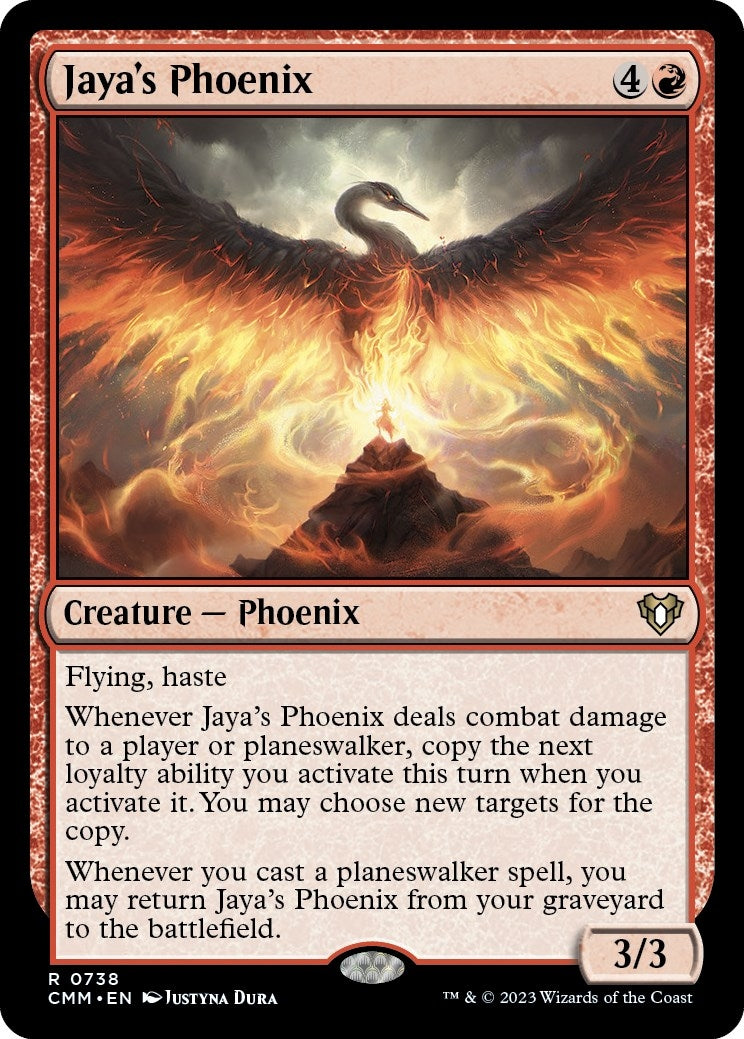 Image for Jaya's Phoenix (738) (CMM) - Magic: The Gathering