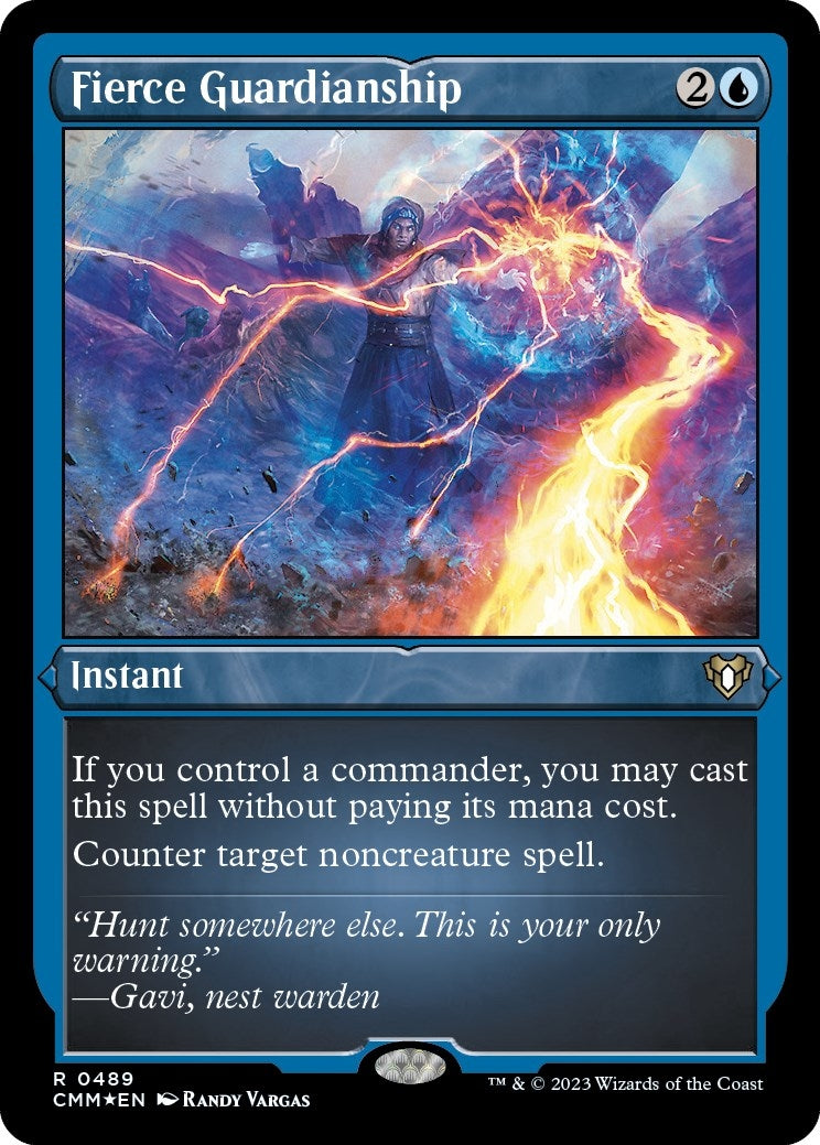 Image for Fierce Guardianship (Foil Etched) (489) (CMM) - Magic: The Gathering