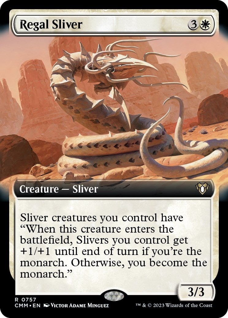 Image for Regal Sliver (Extended Art) (757) (CMM) - Magic: The Gathering