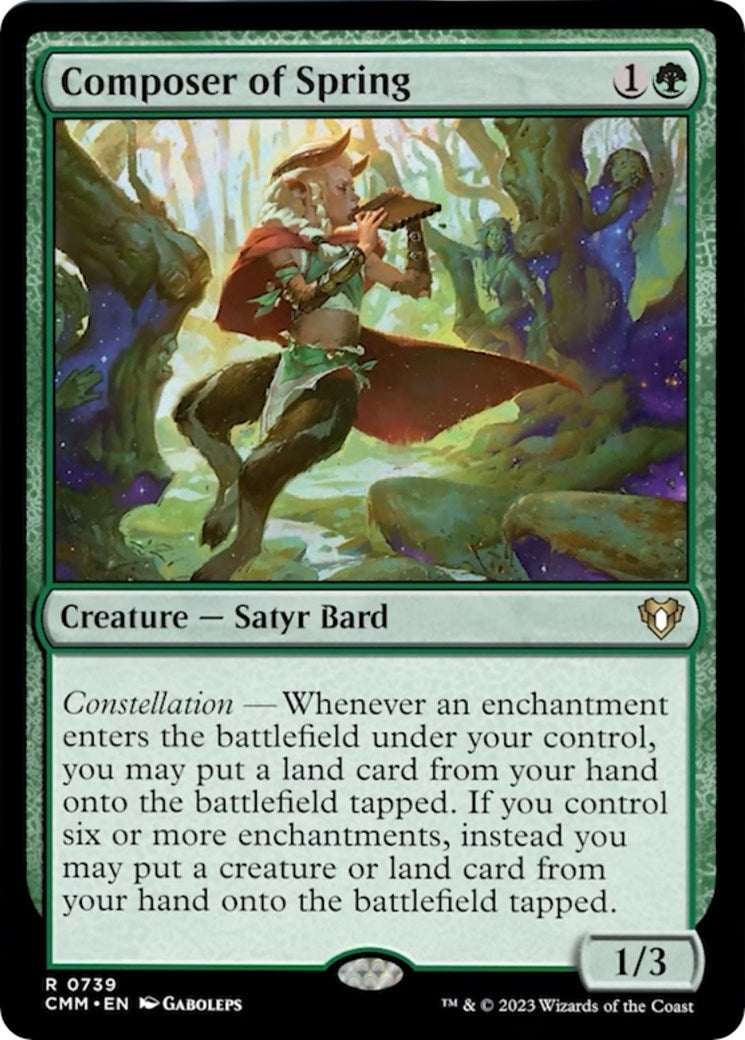 Image for Composer of Spring (739) (CMM) - Magic: The Gathering
