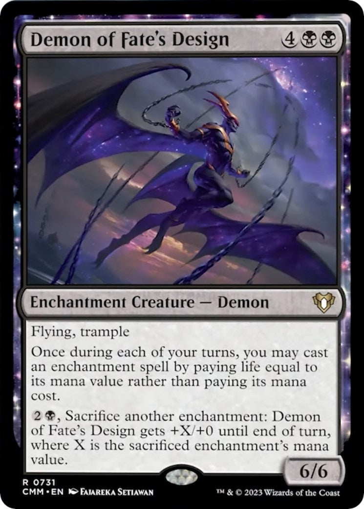 Image for Demon of Fate's Design (731) (CMM) - Magic: The Gathering