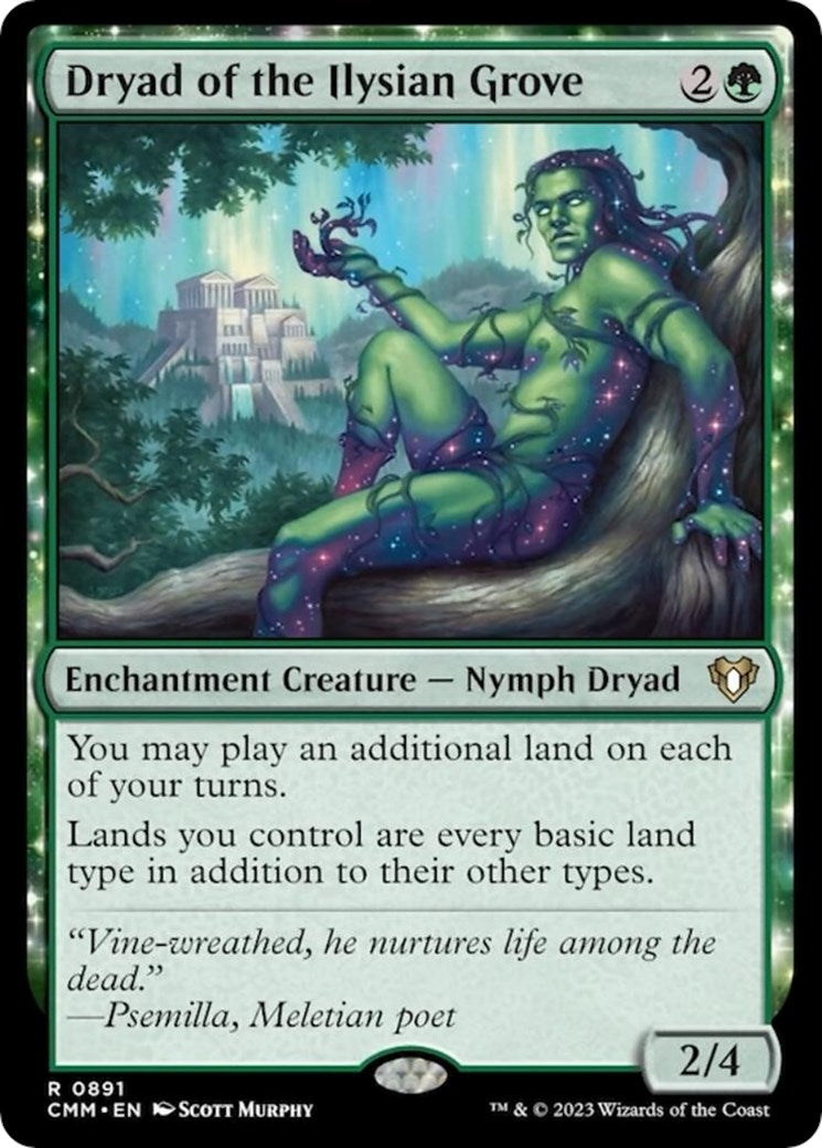 Image for Dryad of the Ilysian Grove (891) (CMM) - Magic: The Gathering