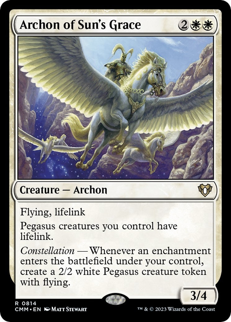 Image for Archon of Sun's Grace (814) (CMM) - Magic: The Gathering